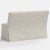 Stoffer Home x Cloth & Company Lindy Slipcover Dining Banquette in Relaxed Linen Zinc For Sale In Chicago - Image 6 of 6