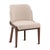 Upholstered contemporary dining chair which brings easy sophistication to any dining space. Beautiful grained walnut...