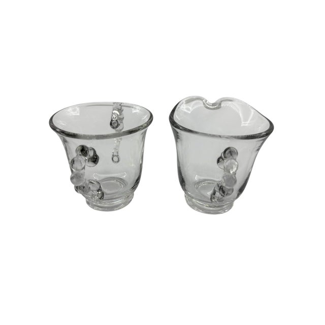 Mid 20th Century Mid 20th Century Imperial Glass Candlewick Cream & Sugar Set For Sale - Image 5 of 8