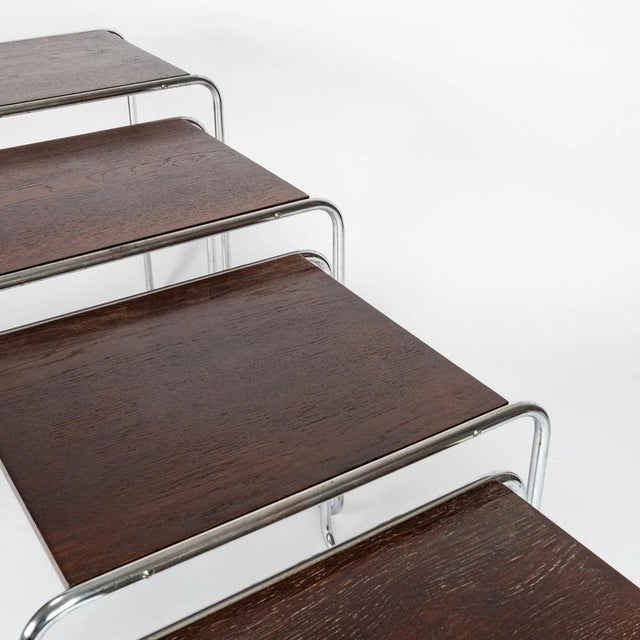 B-9 Nesting Tables from Slezak Factories, Set of 4 For Sale - Image 9 of 12