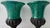 XL Faux Malachite Urns From 90's For Sale In Miami - Image 6 of 8