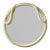 Vintage Circular Cream Swan Mirror For Sale