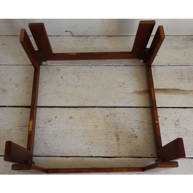 Coffee Table in Walnut and Smoked Glass by Afra and Tobia Scarpa for Cassina, 1960s For Sale - Image 13 of 16