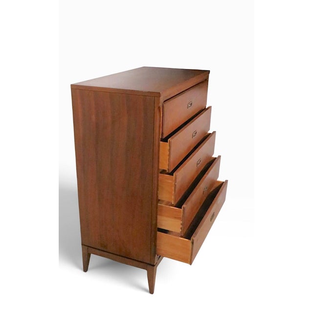 Wood Mid Century Chest of Drawers Montgomery Wards Sutton Place C. 1950/60’s For Sale - Image 7 of 13