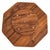1970s Teak Wood Partitioned Lazy Susan For Sale - Image 9 of 10