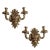 1990s Vintaged Finish European Gold Candle Sconces - a Pair For Sale - Image 9 of 9