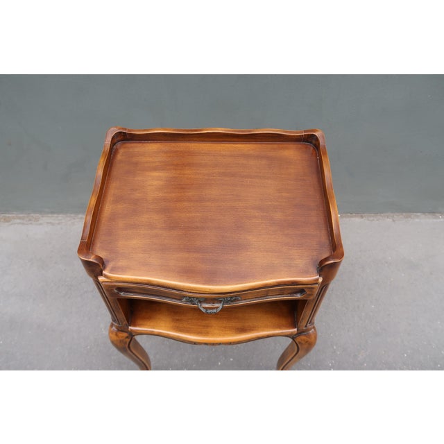 French Vintage Louis XV Style Nightstand For Sale - Image 4 of 10