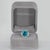 Modern 7.9Ct Blue Zircon Ring With Natural Diamond Halo: Solid 14k Gold, Size 6.75 For Sale - Image 3 of 10