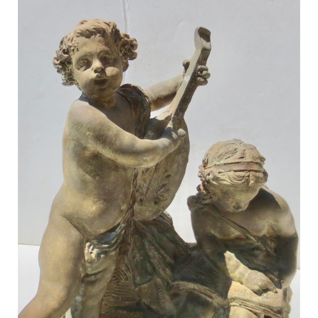 Terra Cotta Allogory Fernand Cian Paris Circa 1930s For Sale In New York - Image 6 of 17