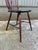 Vintage Art& Craft Style Spindle Brace Back Side Chair by Sikes Company. It features solid wood frame, saddle seat,...