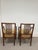 Chestnut Pair of Antique Regency Style Armchairs With Trellis Back For Sale - Image 8 of 8