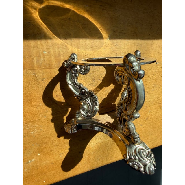 Beautiful Cristal Hurricane with Silver plate stand and base. Perfect accent to any decor. Best way to create ambiance in...