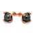 Diamond Large Tahitian Pearl Earrings 14k Rose Gold Certified For Sale - Image 11 of 14