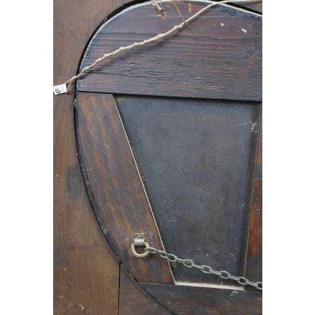 Antique Victorian Walnut Acanthus Fretwork Dresser Vanity Mantel Mirror 45" For Sale - Image 14 of 16