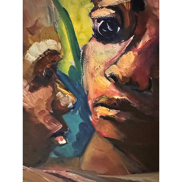 Vintage Portrait Painting For Sale - Image 4 of 8