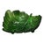 Vintage Forest Green Glass Leaf Shaped Footed Candy Dish For Sale - Image 6 of 6
