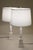 Matched Pair Lenox Quoizel Neoclassic Hollywood Regency Modern Column Porcelain Table Lamps 1960's For Sale - Image 11 of 14