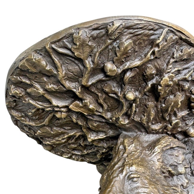 Bronze Bronze Wild Boar Wall Bracket For Sale - Image 8 of 10