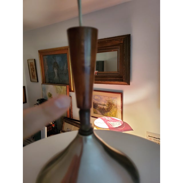 Mid Century Modern Laurel Style Floating Hanging Light For Sale - Image 4 of 8