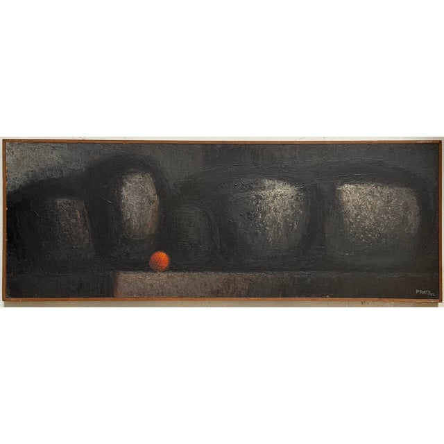 1970s Abstract Modern Art Ramon Prats Still Life Oil Painting For Sale - Image 5 of 6