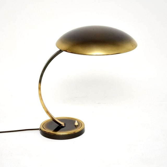 Vintage Bauhaus Brass Desk Lamp attributed to Christian Dell for Kaiser Leuchten, 1960 For Sale - Image 11 of 11
