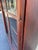 Wood Antique Larkin 2 Door Mahogany Bookcase With Leaded Glass Doors For Sale - Image 7 of 18