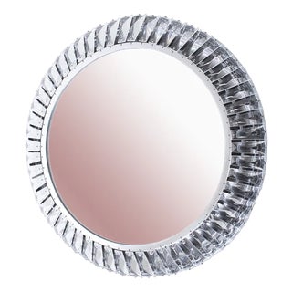 Round Mirror with Light from Palwa For Sale