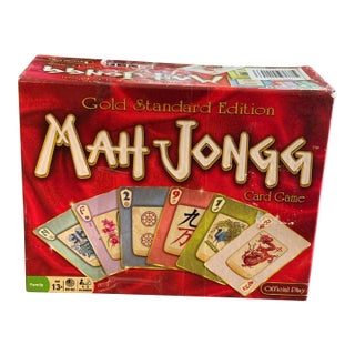 Vintage Mah Jongg Card Game Gold Standard Edition. Red Box. Official Rules For Sale