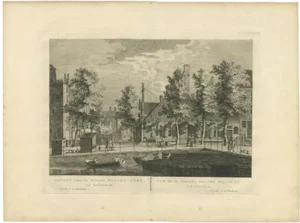 Maaskamp, Nieuwe Walenkerk in Amsterdam, 1805, Paper