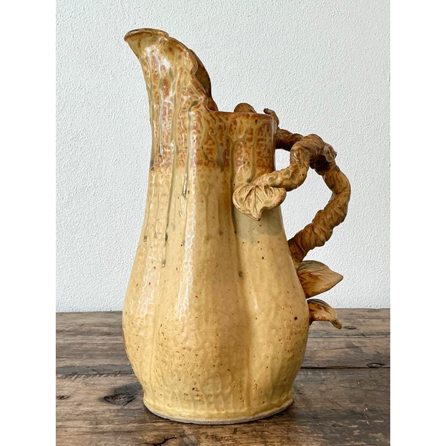 Vintage Original Studio Pottery Pitcher For Sale In West Palm - Image 6 of 12