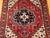 Vintage Heriz Rug, Hand-Knotted Wool, Geometric Medallion Pattern, Red & Ivory, 3x5 For Sale - Image 11 of 17