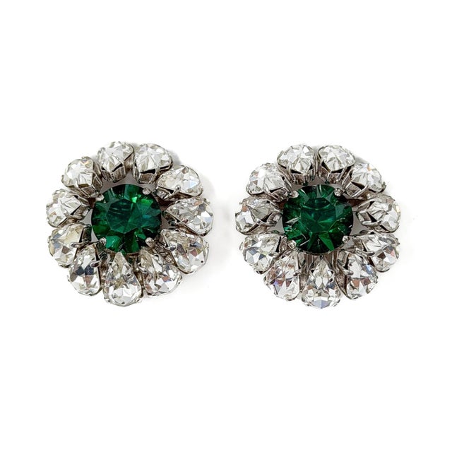 Vintage Flower Earrings from Christian Dior, 1963, Set of 2 For Sale - Image 6 of 12