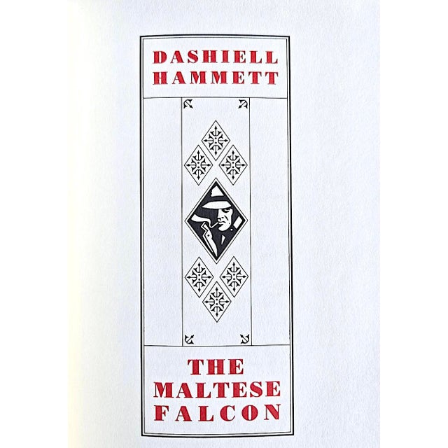 1980s 1987 Leather Edition, "The Maltese Falcon", by Dashiell Hammett, Franklin Library of Mystery Masterpieces For Sale - Image 5 of 12