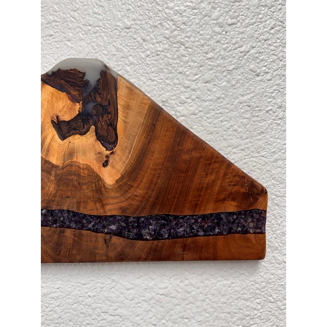 Handcrafted Live Edge Wood Decorative Panel For Sale In San Francisco - Image 6 of 12