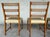 Mid-Century Modern Set of 4 Vintage Ladder Back Teak Wooden Dining Kitchen Chairs Mid-Century Modern Sweden 1960’s For Sale - Image 3 of 8