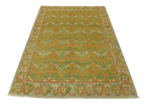 Ziegler Rug 8’2” X 10’1” Green Wool Traditional Hand-Knotted Oriental Carpet