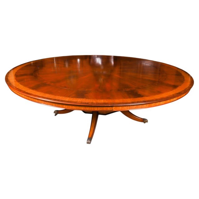 Vintage Flame Mahogany Dining Table from Harrods For Sale - Image 18 of 18