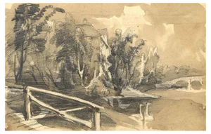 William Burgess of Dover, Riverside Study, Early 19th Century, Watercolour