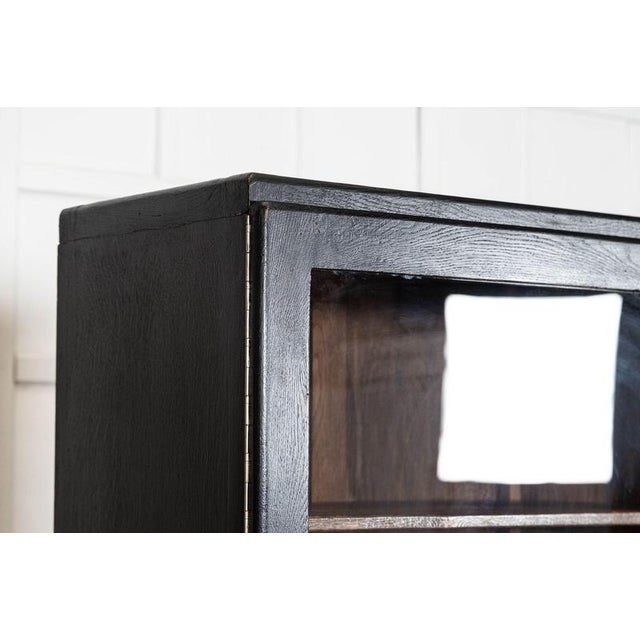 19th Century French Ebonised Fruitwood Glazed Vitrines, 1920 For Sale - Image 6 of 18