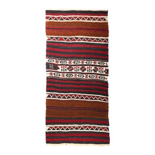 Tribal Kurdish Dark Color Tones Kilm Rug -2' 7'' X 5' 4'' For Sale