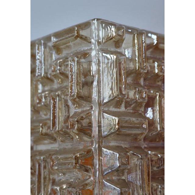 Red Lacquered Wood & Amber Glass Wall Lamps from Vitrika, Denmark, 1970s, Set of 2 For Sale - Image 15 of 17