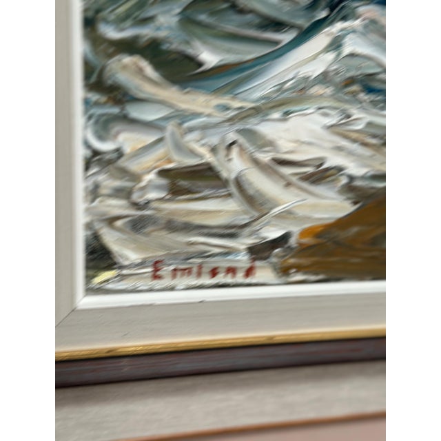 Einar Emland, Figures, 1960s, Oil on Canvas, Framed For Sale - Image 6 of 18