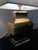 Pair Large Modern geometrical urn shape Brass Lamps For Sale - Image 4 of 6