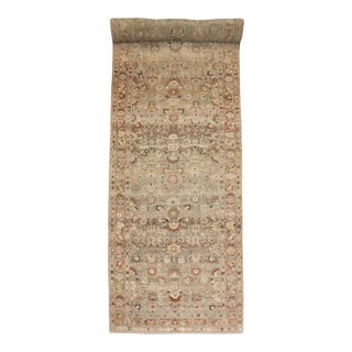 Antique Zabihi Collection Persian Bidjar Rare Size Wide Corridor Rug - 6'1" x 21' For Sale