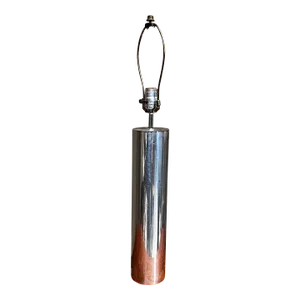1970s Chrome Cylinder Table Lamp Style of Robert Sonneman