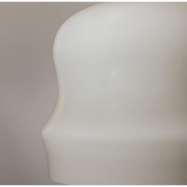 Model 2114 Pendant with Grey Opal Glass Lampshade by Gino Sarfatti for Arteluce, 1960s For Sale - Image 6 of 18