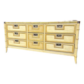 Hollywood Regency Stanley Faux Bamboo Niner For Sale