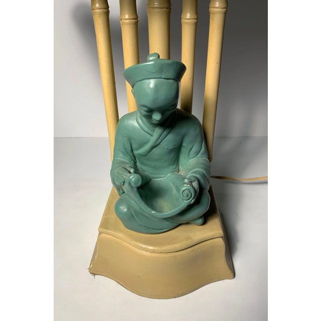 Mid-Century Modern Vintage 1950s Buddha Lamp For Sale - Image 3 of 8