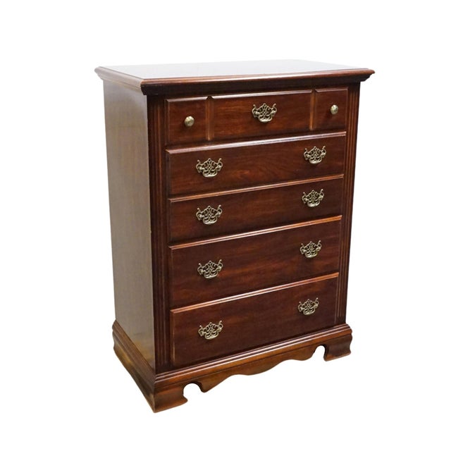 Broyhill Broyhill Furniture Cherry Early American Traditional Style 32" Chest of Drawers 2325-a-14722 For Sale - Image 4 of 12