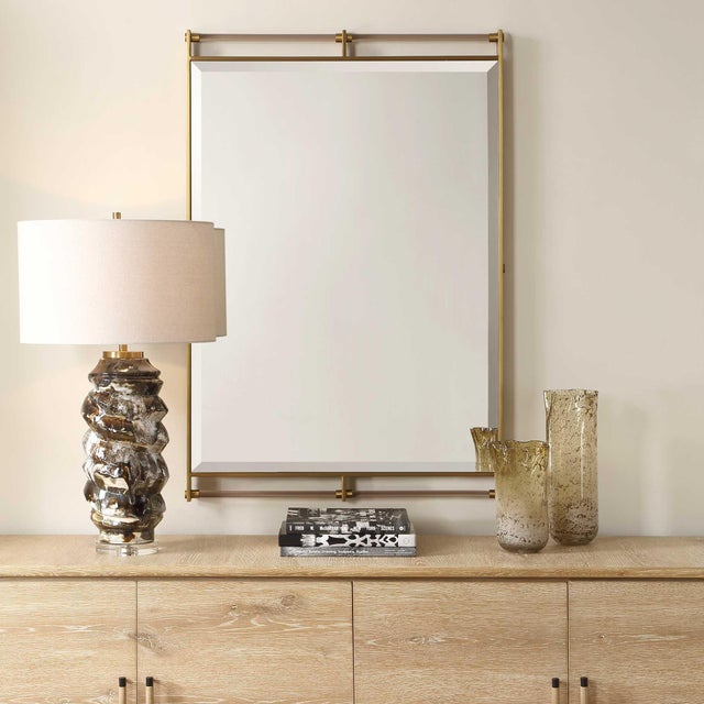 The Ripoll Mirror Boasts A Striking Industrial-inspired Design With A Clean-lined Stainless-steel Frame Finished In A...